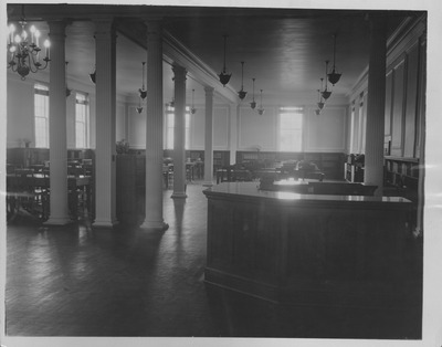 Russell Library, original interior.