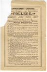 Commencement Program 1892