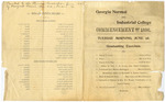 Commencement Program 1896 by GCSU Special Collections
