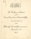Commencement Program 1904 by GCSU Special Collections
