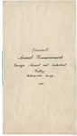 Commencement Program 1908
