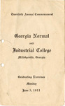 Commencement Program 1911 by GCSU Special Collections