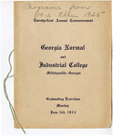Commencement Program 1912 by GCSU Special Collections