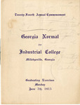 Commencement Program 1915 by GCSU Special Collections