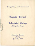 Commencement Program 1917