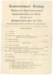 Commencement Program 1923 by GCSU Special Collections