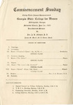 Commencement Program 1924 by GCSU Special Collections