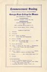 Commencement Program 1925 by GCSU Special Collections