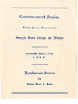 Commencement Program 1931 May