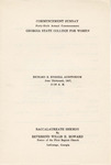 Commencement Program 1937 June by GCSU Special Collections