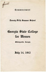 Commencement Program 1942 July by GCSU Special Collections