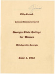 Commencement Program 1943 June by GCSU Special Collections