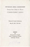 Commencement Program 1943 May