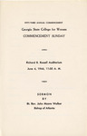 Commencement Program 1944 June by GCSU Special Collections