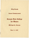 Commencement Program 1945 June by GCSU Special Collections