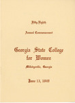 Commencement Program 1949 June by GCSU Special Collections