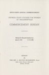 Commencement Program 1952 June by GCSU Special Collections