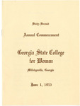 Commencement Program 1953 May