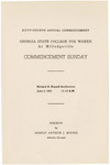 Commencement Program 1955 June by GCSU Special Collections