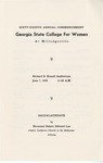 Commencement Program 1959 June by GCSU Special Collections