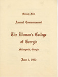 Commencement Program 1962 June by GCSU Special Collections