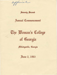Commencement Program 1963 June by GCSU Special Collections