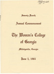 Commencement Program 1965 June by GCSU Special Collections