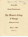 Commencement Program 1966 June by GCSU Special Collections