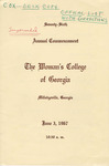Commencement Program 1967 June by GCSU Special Collections
