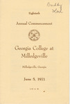 Commencement Program 1971 June by GCSU Special Collections