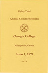 Commencement Program 1974 June by GCSU Special Collections