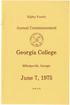 Commencement Program 1975 June by GCSU Special Collections