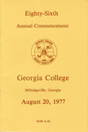 Commencement Program 1977 August by GCSU Special Collections