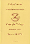 Commencement Program 1978 August by GCSU Special Collections