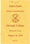 Commencement Program 1979 August by GCSU Special Collections