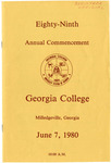 Commencement Program 1980 June by GCSU Special Collections