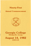 Commencement Program 1982 August by GCSU Special Collections