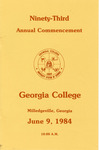 Commencement Program 1984 June by GCSU Special Collections
