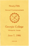 Commencement Program 1986 June by GCSU Special Collections