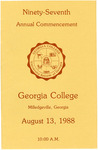 Commencement Program 1988 August by GCSU Special Collections
