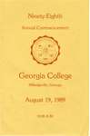 Commencement Program 1989 August by GCSU Special Collections