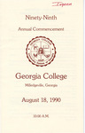 Commencement Program 1990 August by GCSU Special Collections
