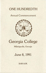 Commencement Program 1991 June by GCSU Special Collections