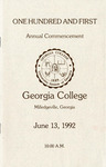Commencement Program 1992 June by GCSU Special Collections