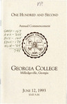 Commencement Program 1993 June by GCSU Special Collections
