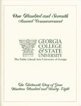 Commencement Program 1998 June by GCSU Special Collections