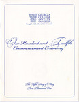 Commencement Program 2001 May by GCSU Special Collections