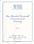 Commencement Program 2002 May by GCSU Special Collections