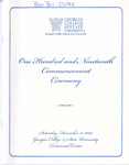 Commencement Program 2004 December by GCSU Special Collections