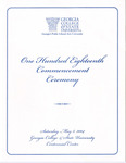 Commencement Program 2004 May by GCSU Special Collections